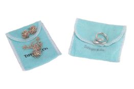 Tiffany & Co. - A daisy necklace and earrings set by Paloma Picasso, the necklace featuring a da
