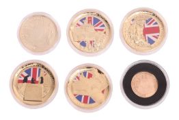 A Falklands 40th Anniversary Proof Sovereign, contained a London Mint Office-issued commemorative se