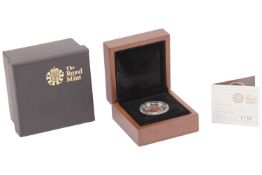 A 2010 Queen Elizabeth II Proof Half Sovereign, in original Royal Mint case of issue with paperwork,