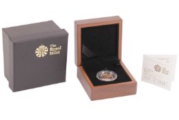 A 2009 Queen Elizabeth II Proof Half Sovereign, in original Royal Mint case of issue with paperwork,