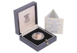 A 1989 Queen Elizabeth II Proof Half Sovereign, '500th Anniversary of the First Gold Sovereign 1489-