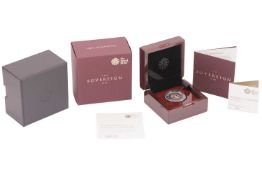 A 2019 Queen Elizabeth II Proof Quarter Sovereign, in original Royal Mint case of issue with paperwo