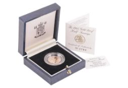 A 1995 Queen Elizabeth II Proof Half Sovereign, in original Royal Mint case of issue with paperwork,