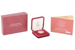 A 2005 Queen Elizabeth II Proof Half Sovereign, in original Royal Mint case of issue with paperwork,