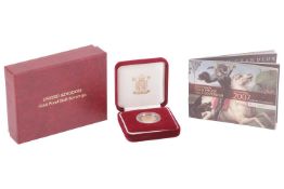 A 2007 Queen Elizabeth II Proof Half Sovereign, in original Royal Mint case of issue with paperwork,