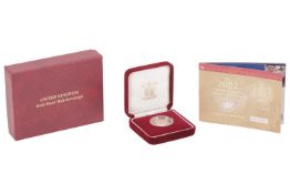 A 2002 Queen Elizabeth II Proof Half Sovereign, in original Royal Mint case of issue with paperwork,