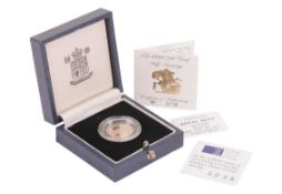 A 1992 Queen Elizabeth II Proof Half Sovereign, in original Royal Mint case of issue with paperwork,