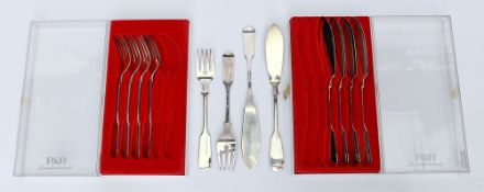 Fischbesteck für sechs Personen, Robbe & Berking,