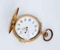 Herrensavonette mit Viertelstundenrepetition und Chronograph ohne Zähler.