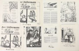 16 Original-Lithographien "Der Bildermann".