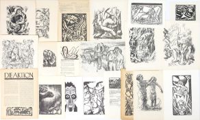 20 Blatt Original-Graphiken: