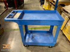 (15) Uline Rolling Maintenance Carts | Two Level