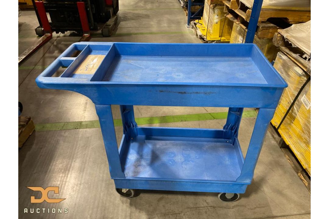 (15) Uline Rolling Maintenance Carts | Two Level - Image 1 of 10