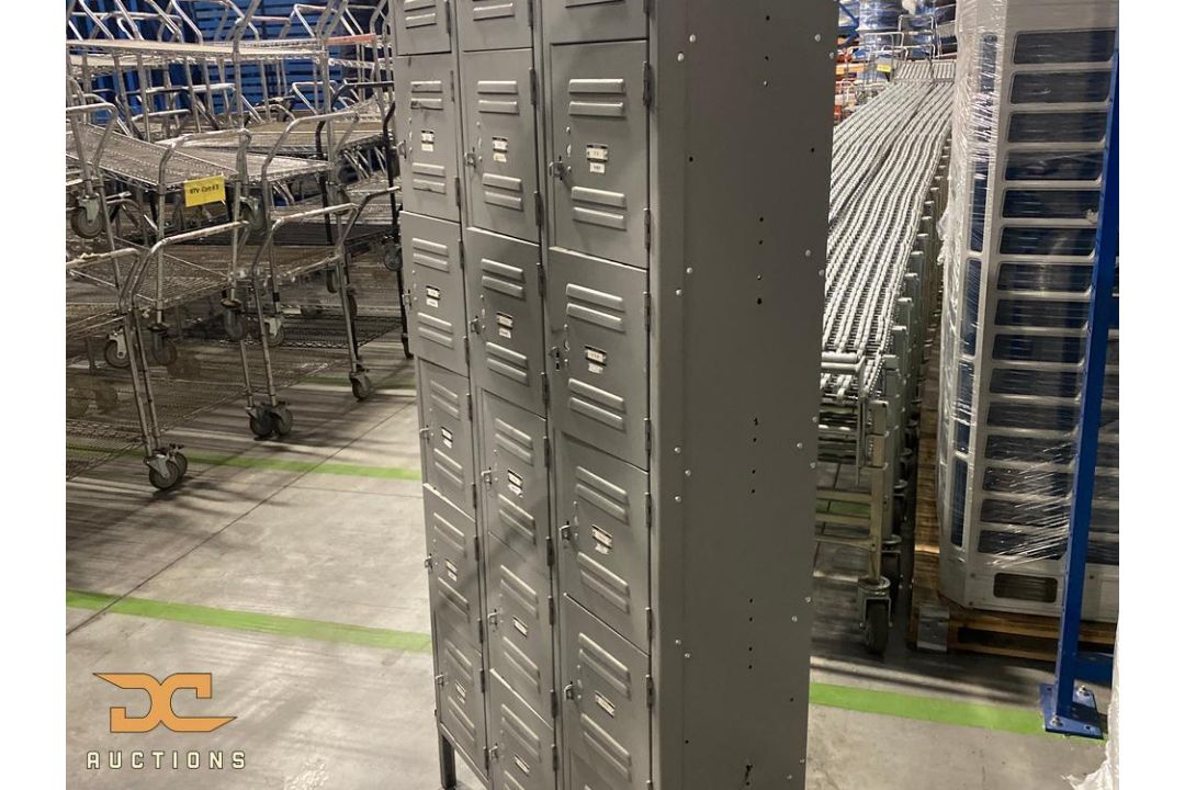 (4) Locker Sections | 36" x 12" x 78" | 18 door sections - Image 1 of 13