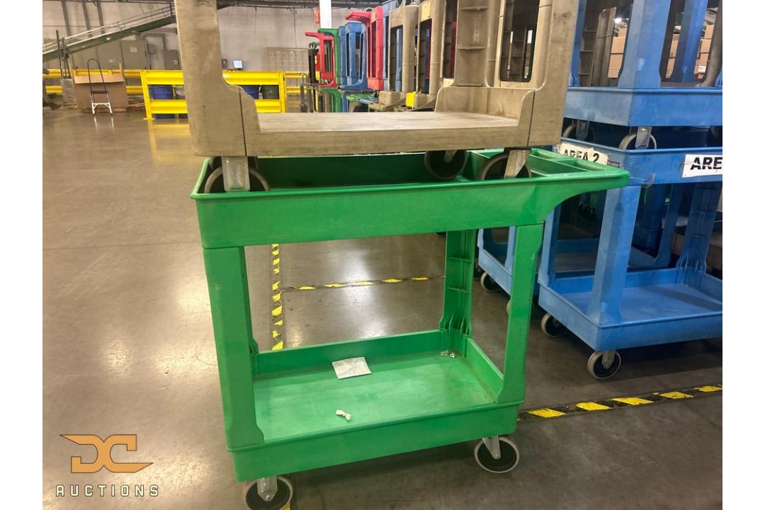 (15) Uline Rolling Maintenance Carts | Two Level - Image 5 of 10