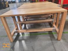(3) Heavy Duty Wooden Work Station
