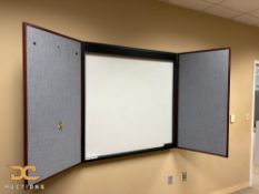 (2) Closet Dry Erase Board with Projector Screen