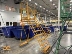 (1) 6' Rolling Ladder Stairs | Yellow