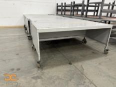 (2) Rolling Workstation Table | 6' x 3' x 2 1/2'