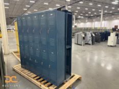 (3) Penco Products | Locker | Blue | Quanity = back to back sections | 12 lockers per section