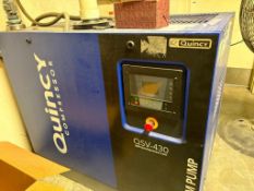 (1) 2018 Quincy QSV-430 Hardwired Industrial Vaccum