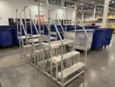 (3) Three Step Aluminum Ladder | Mobile Step Ladder