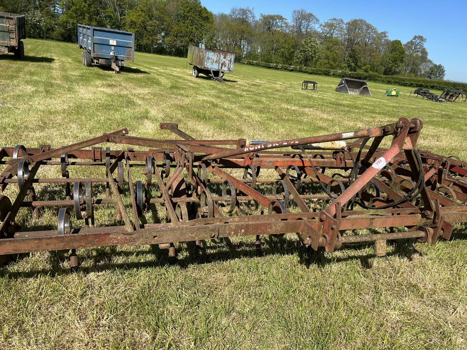 Kongskilde Spring Tine Cultivator approx 15ft Hydraulic Folding