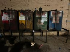 4 no 400L Oil Tanks c/w metal frame