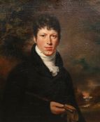 Attributed to Charles Howard Hodges. Portrait of a gentleman