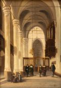 Dutch School (19th century). Church interior