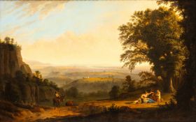 Strack, Ludwig Philipp. Italianate landscape (1829)