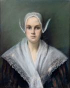 Dutch School (early 20th century). Girl in traditional dress
