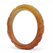 China, a jade bracelet, Qing dynasty (1644-1912),