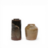 Japan, two glazed earthenware natsume, tea-caddies, 19th century,