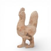 China, a pottery model of a chicken, probably Han dynasty (296 BC- 220 AD),