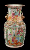 Cantonese porcelain vase, 19th