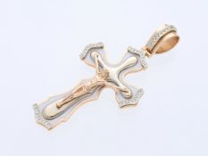 Anhänger 0,20 ct. Diamant 585 Roségold 14 kt.
