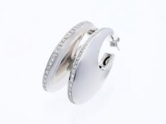 Ohrringe 2,00 ct. Diamanten 750 Weißgold 18 kt.