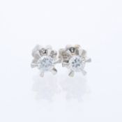 Ohrringe 0,44 ct. Diamanten 585 Gold / 14 Karat
