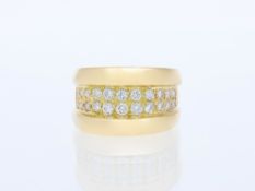 Ring 1,10 ct. Diamanten 750 Gelbgold 18 Karat