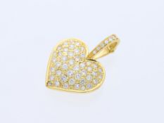 Anhänger 2,00 ct. Diamanten 750 Gelbgold 18 Karat