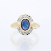 Ring 1,56 ct. Saphir, Diamanten 585 Gold / 14 Karat
