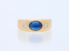 Ring 2,01 ct. Saphir, Diamanten 585 Roségold 14 Karat