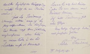 Autograph. – Adele Sandrock
