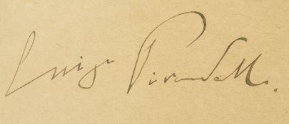 Autograph. – Luigi Pirandello