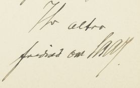 Autograph. – Ferdinand von Saar