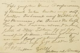 Autograph. – Helene Böhlau