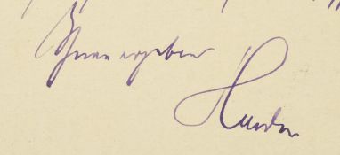 Autograph. – Maximilian Harden