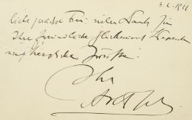Autograph. – Arthur Schnitzler
