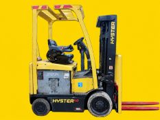 2020 HYSTER E50XN-27 Electric Forklift. 5,000 lb capacity. Mast: 81 in lowered / 189 in raised.